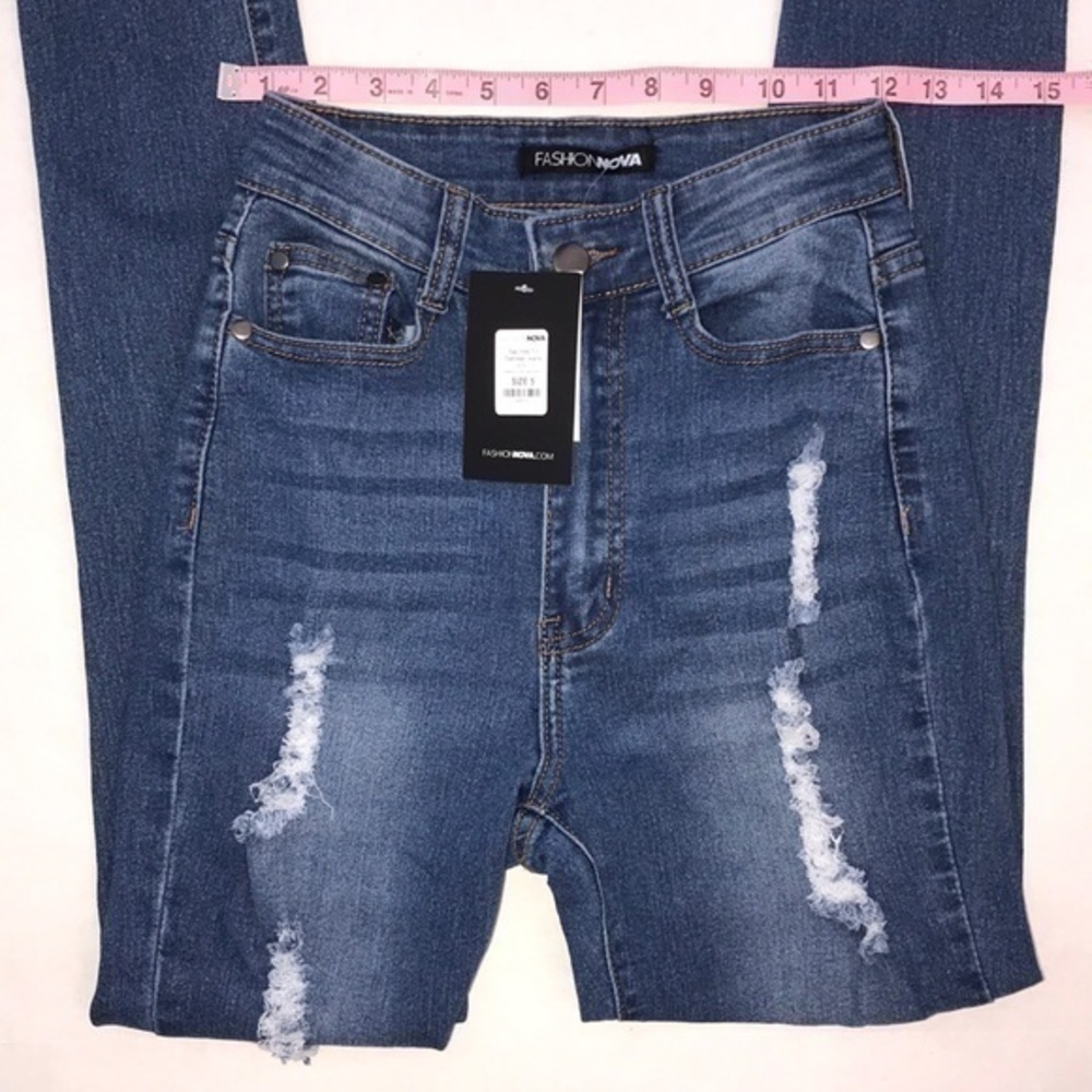Fashion Nova Say Yes To Distress Jeans - Picture 5 of 11